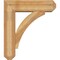 Ekena Millwork Thorton Craftsman Rough Sawn Bracket w/ Offset Brace, Western Red Cedar, 8"W x 28"D x 32"H BKT0806X28X32THR04RWR - alternate 4
